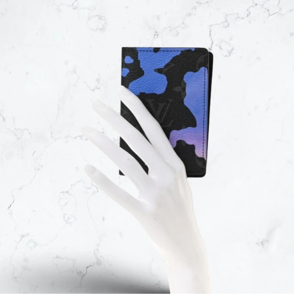 Sunrise Monogram Eclipse Room With A View Pocket Organizer Blue Purple - Picture 2 of 12